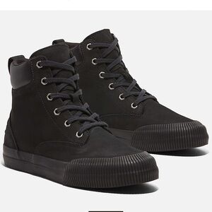 NIB Timberland Skyla Boot - Black Suede High-Top Sneakers W7